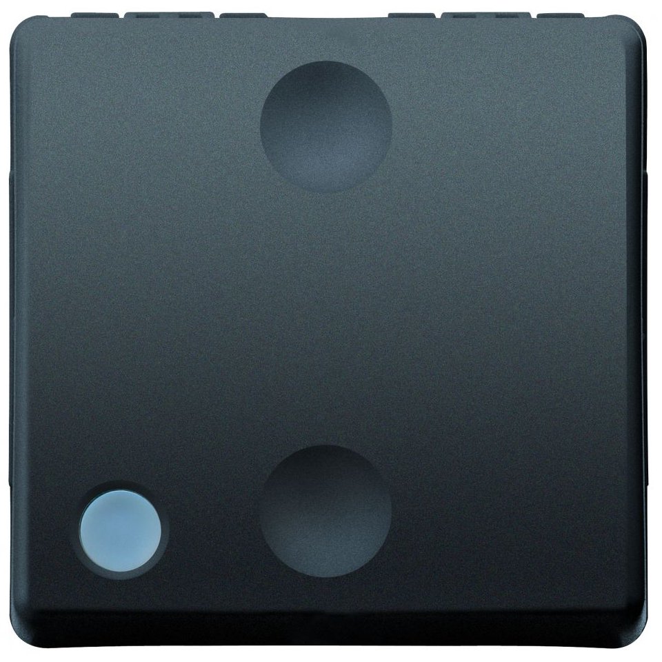 Întrerupător Cap Scara Gewiss GW21589, 2 Module, Negru