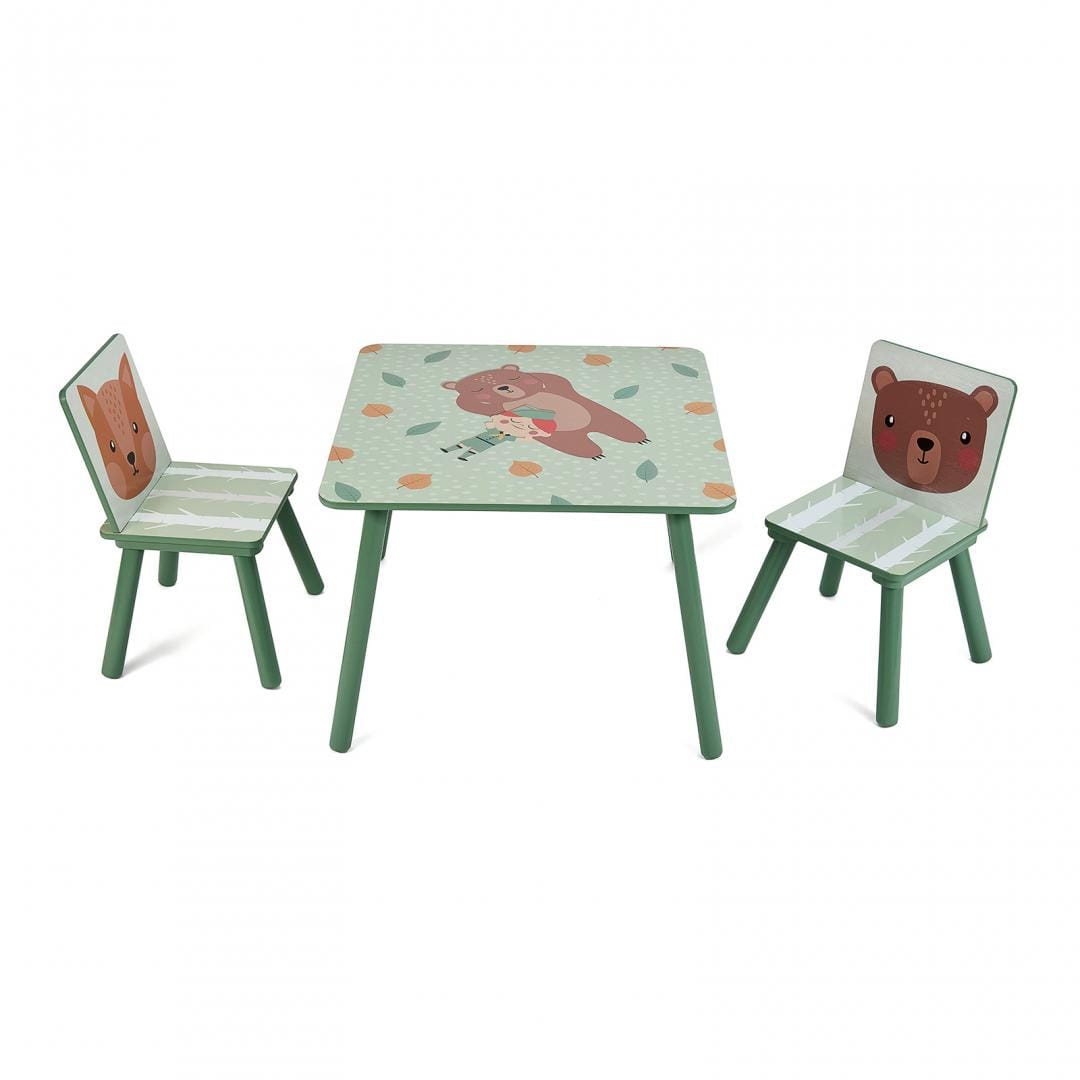 Set Birou și 2 Scaune Copii GREEN FOREST U-grow - imagine 3