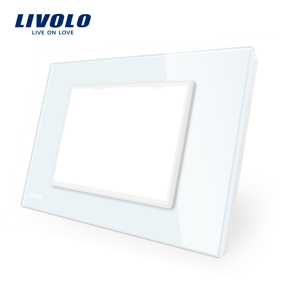 Rama priza tripla LIVOLO sticla, standard italian