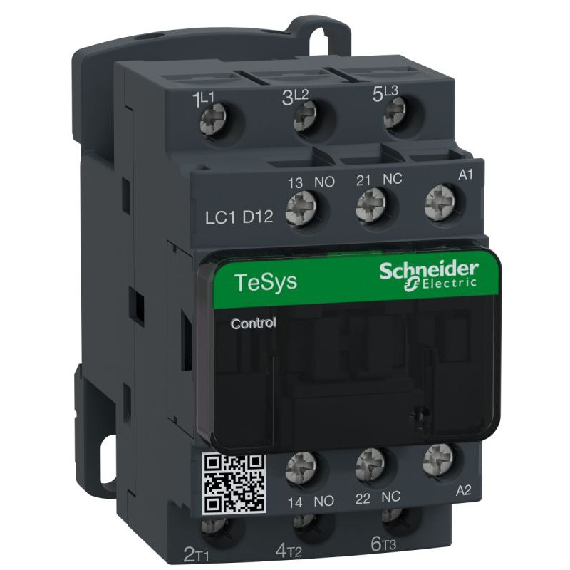 Contactor Schneider TeSys D LC1D12B7, 12 A, bobină 24 V c.a.