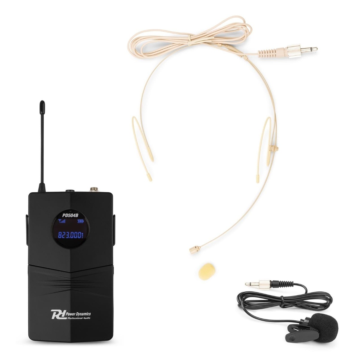 Bodypack wireless Power Dynamics PD504BP, 50 canale UHF