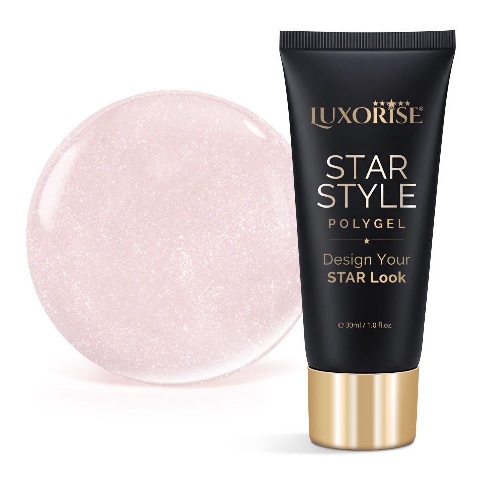 Polygel LUXORISE STAR STYLE - STAR SIGNATURE Collection, Exquisite Nude, 30ml