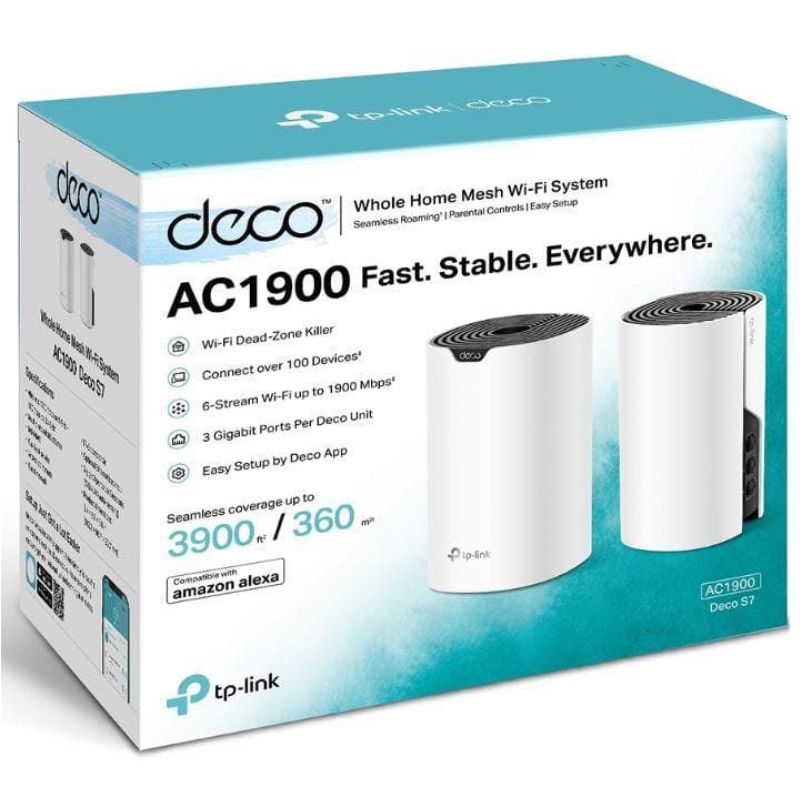 TP-Link Deco S7 Mesh Wi-Fi AC1900, 2-Pack, Acoperire 360m² - imagine 3