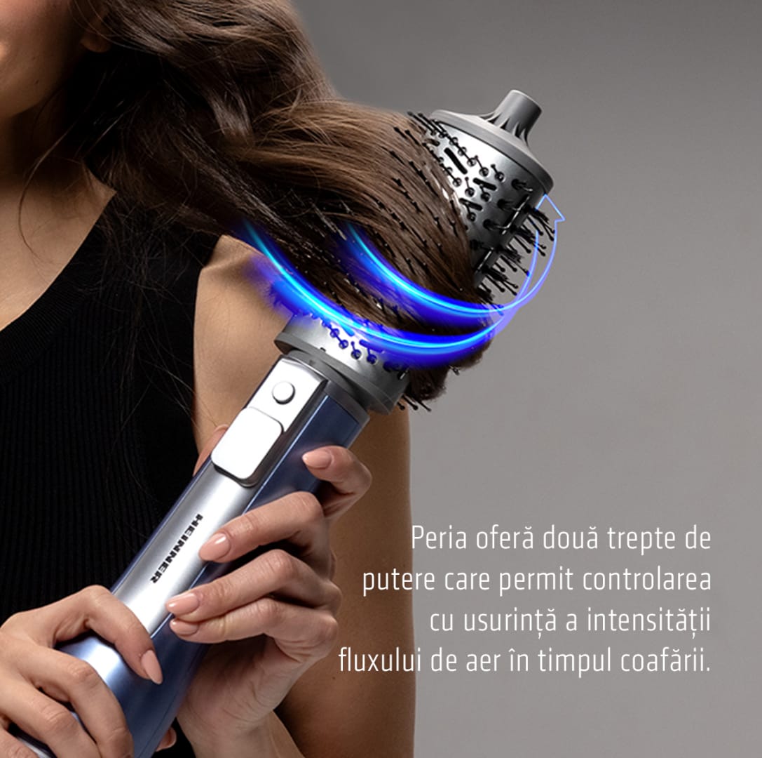 Perie cu Aer Cald Heinner HAB-R12DC-BL2, 1200W, Ionizare - imagine 9