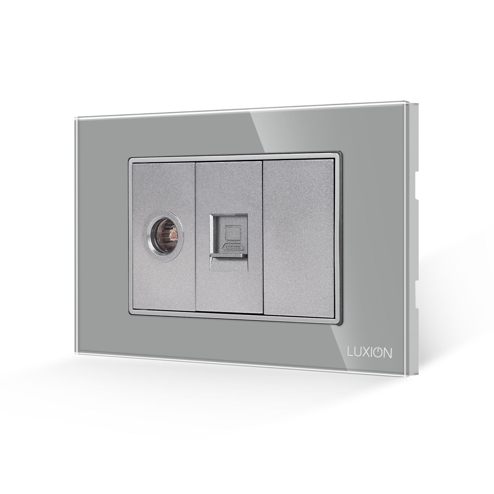 Priza TV+Internet Sticla Luxion IP44 - imagine 13