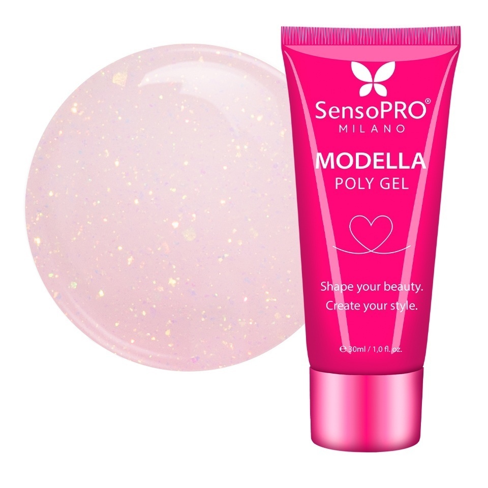 Polygel MODELLA SensoPRO Milano - Rosé Veil, 30ml