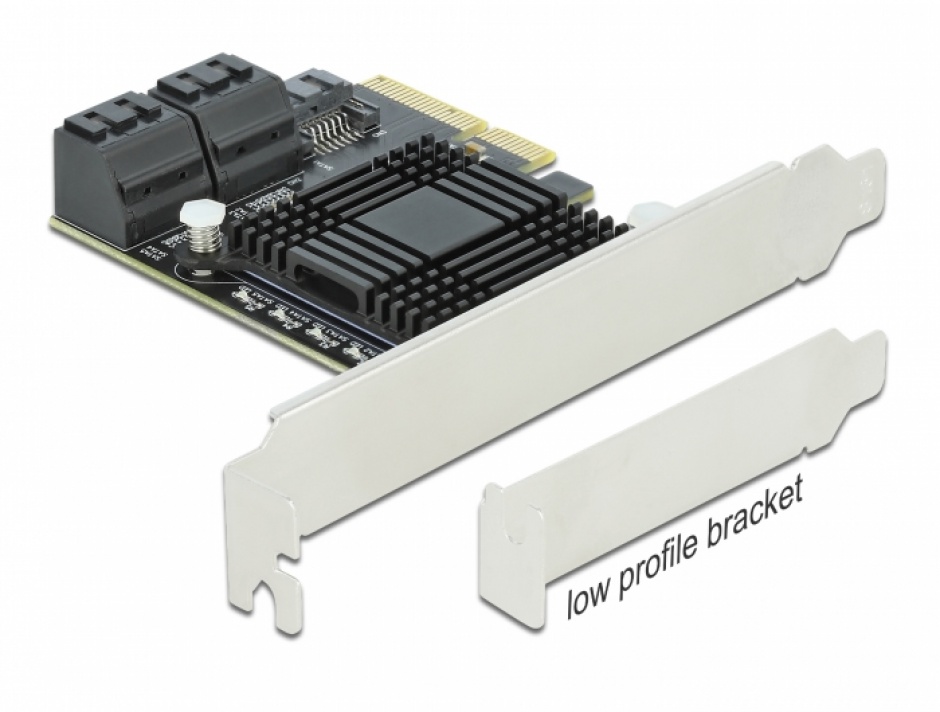 Placă PCI Express 5x SATA III Delock