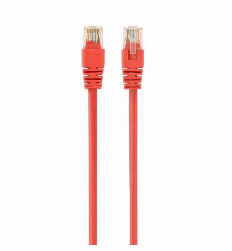 Patch Cord UTP Cat5e Spacer 0.25m Rosu - Cablu Rețea - imagine 2