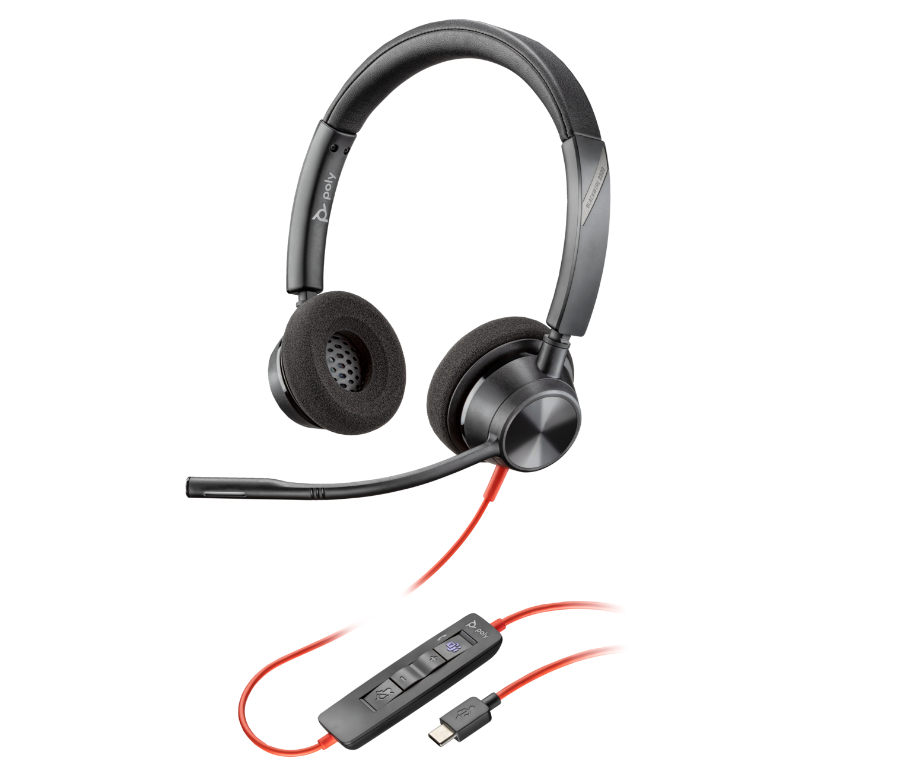 Căsti Poly Blackwire 3320 USB-C Stereo pentru Microsoft Teams