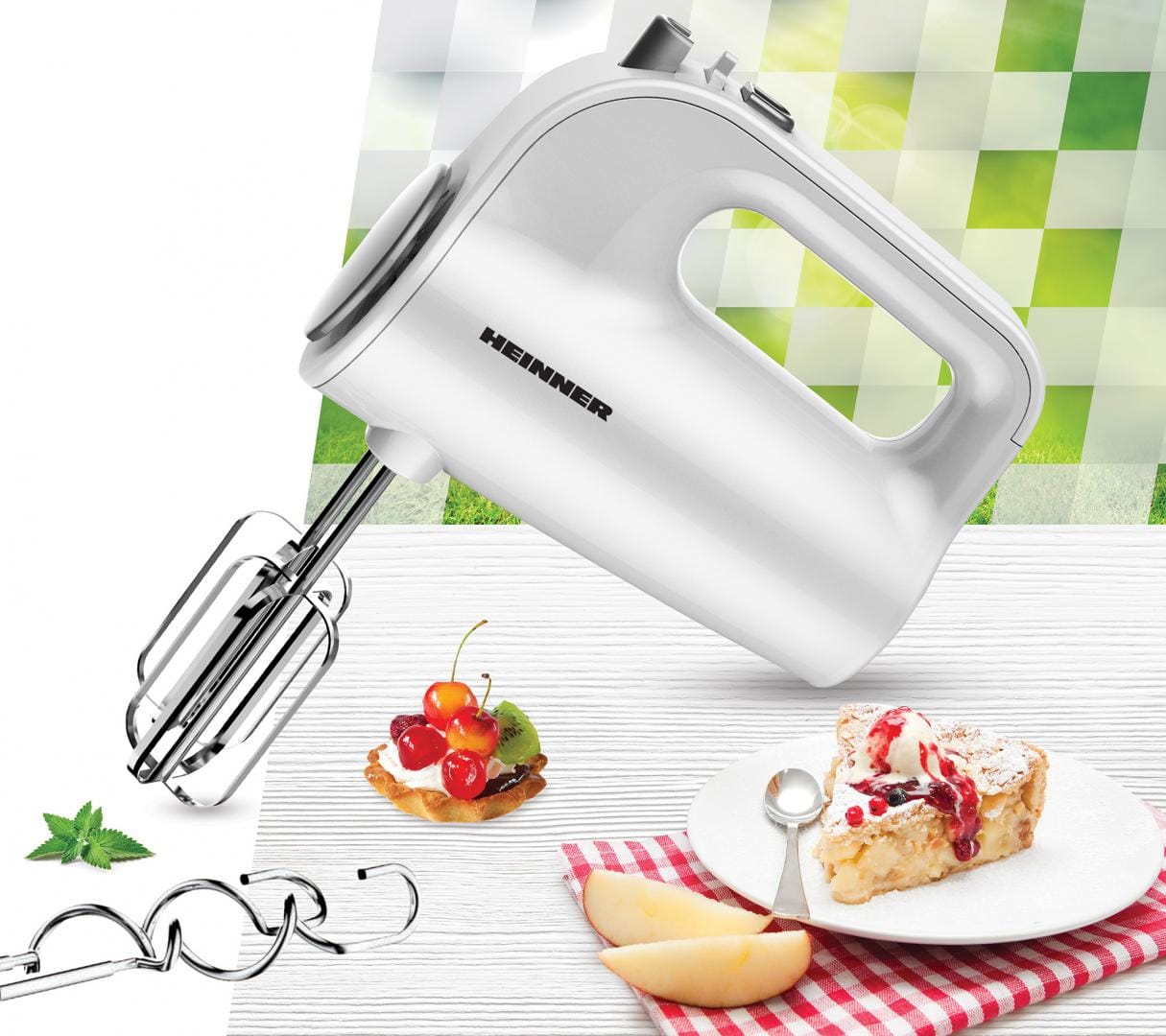 Mixer de Mână HEINNER HM-300WH White Lily 300W - imagine 3