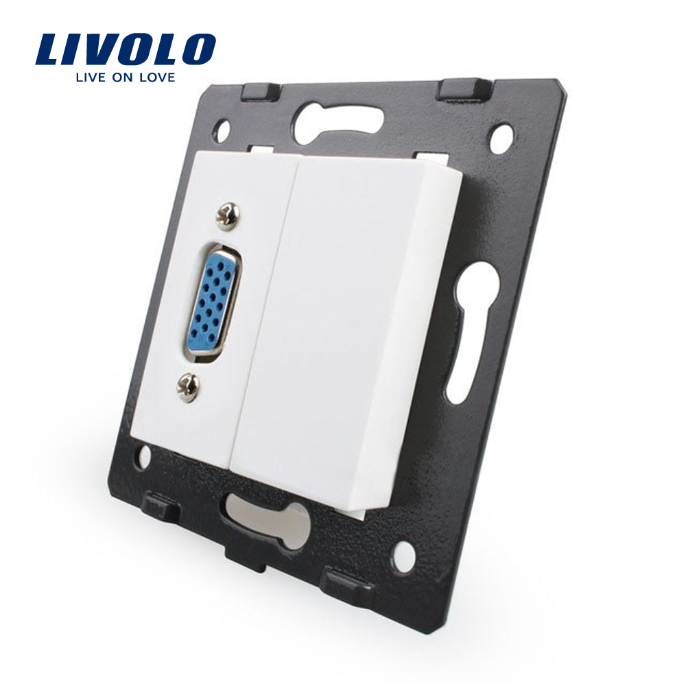 Priză VGA Mama Livolo, Metal/Plastic