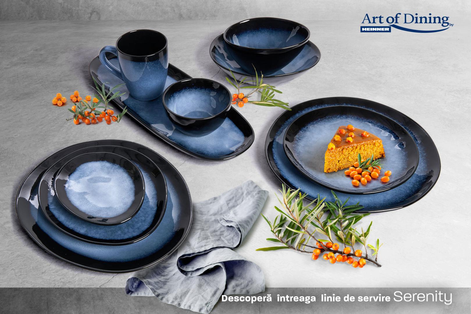 Bol Oval Ceramica Heinner Serenity 20 cm - Design Elegant - imagine 3
