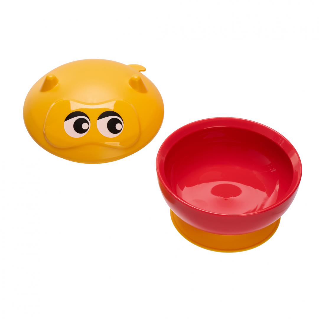 Bol U-GROW cu ventuză și capac 450 ml - Hranire Fără Frecare - imagine 2