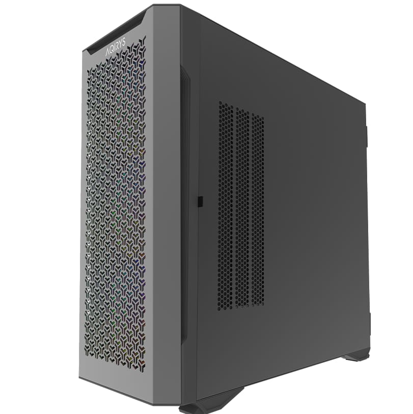Carcasa AQIRYS Aquilla Mid Tower ARGB Negru - Tempered Glass - imagine 3