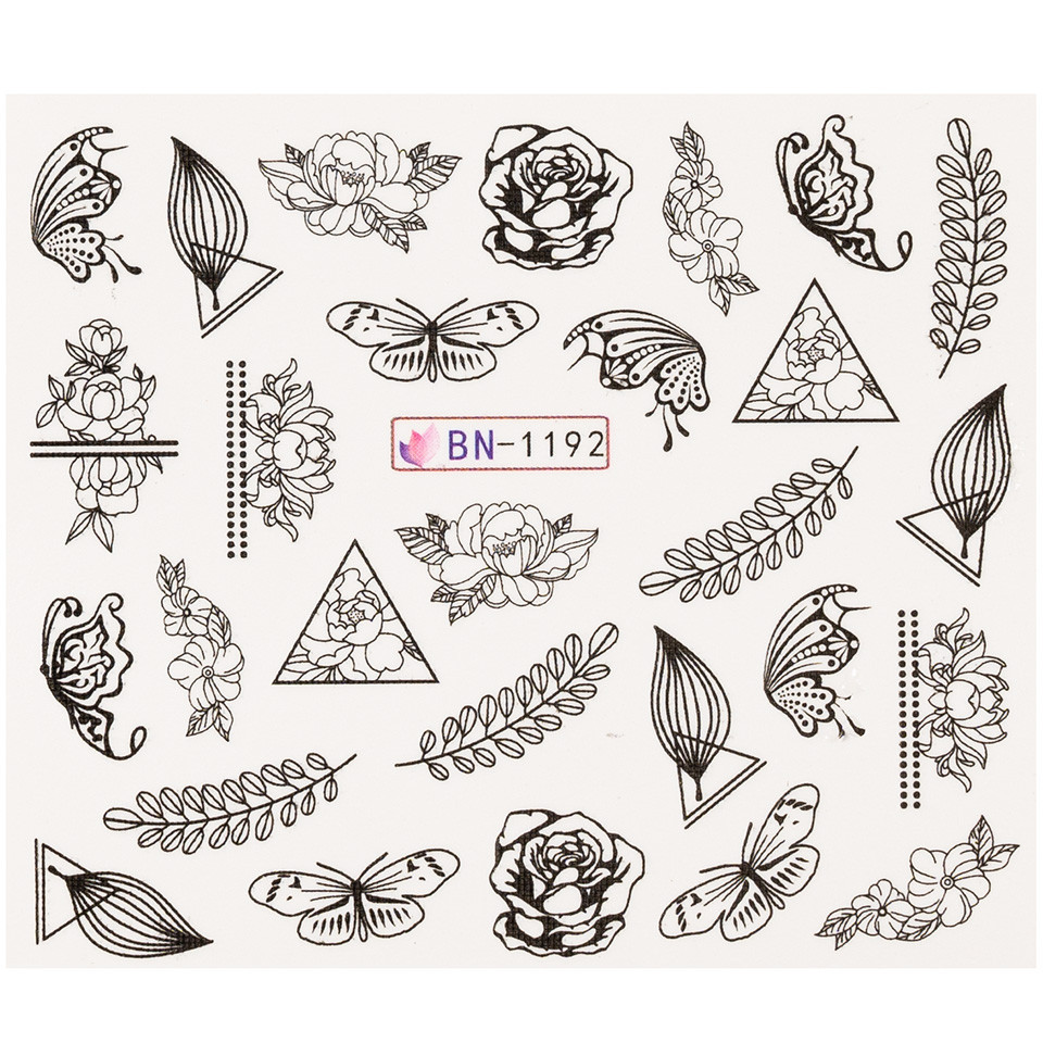 Tatuaj Unghii LUXORISE Simple Passion BN-1192, Aplicare Rapida