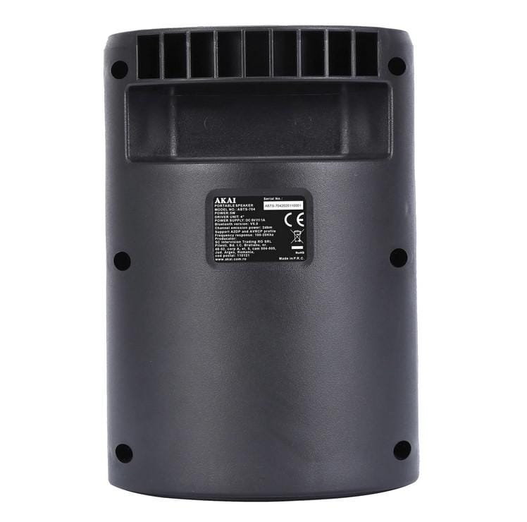 Boxă Portabilă AKAI ABTS-704 Bluetooth 4.2 Radio FM LED Negru - imagine 4