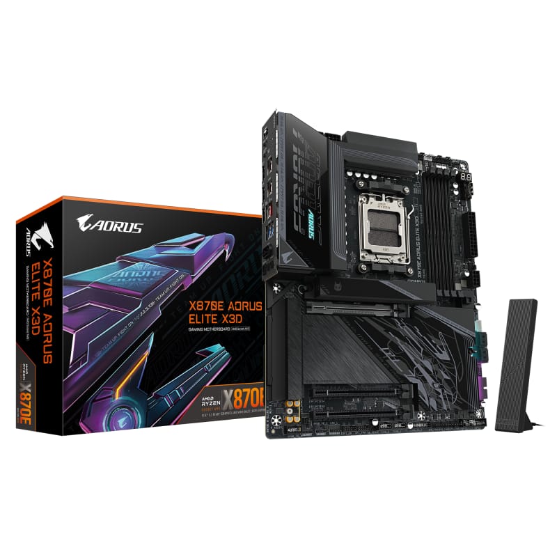 Placă de bază Gigabyte X870E A ELITE X AM5 | PCIe 5.0, WiFi 7 - imagine 2