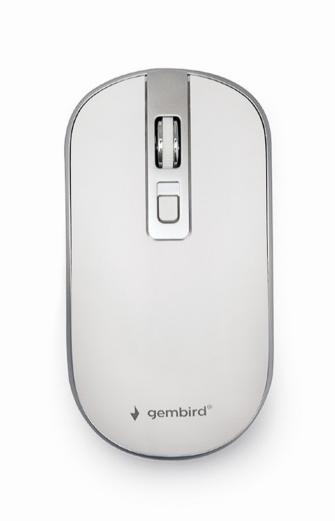 Mouse Gembird Wireless Alb/Argintiu, 1600 DPI