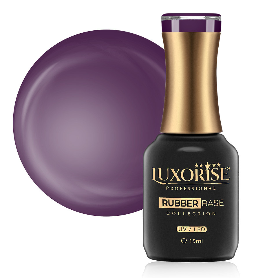 Rubber Base Luxorise Lavish Mauve 15ml - Unghii Rezistente