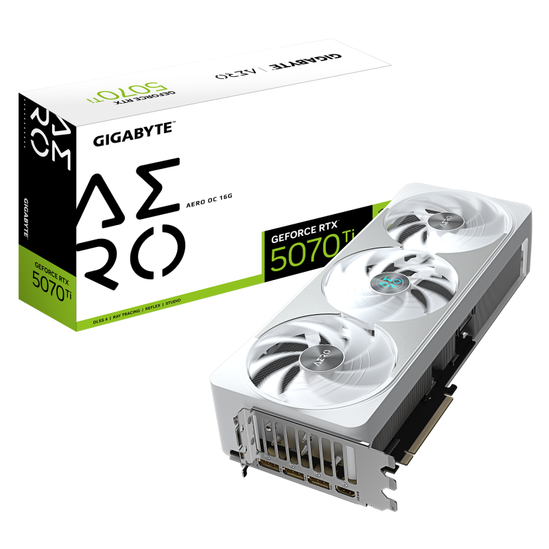Placă Video RTX 5070 Ti AERO OC 16GB GDDR7 Gigabyte NVIDIA