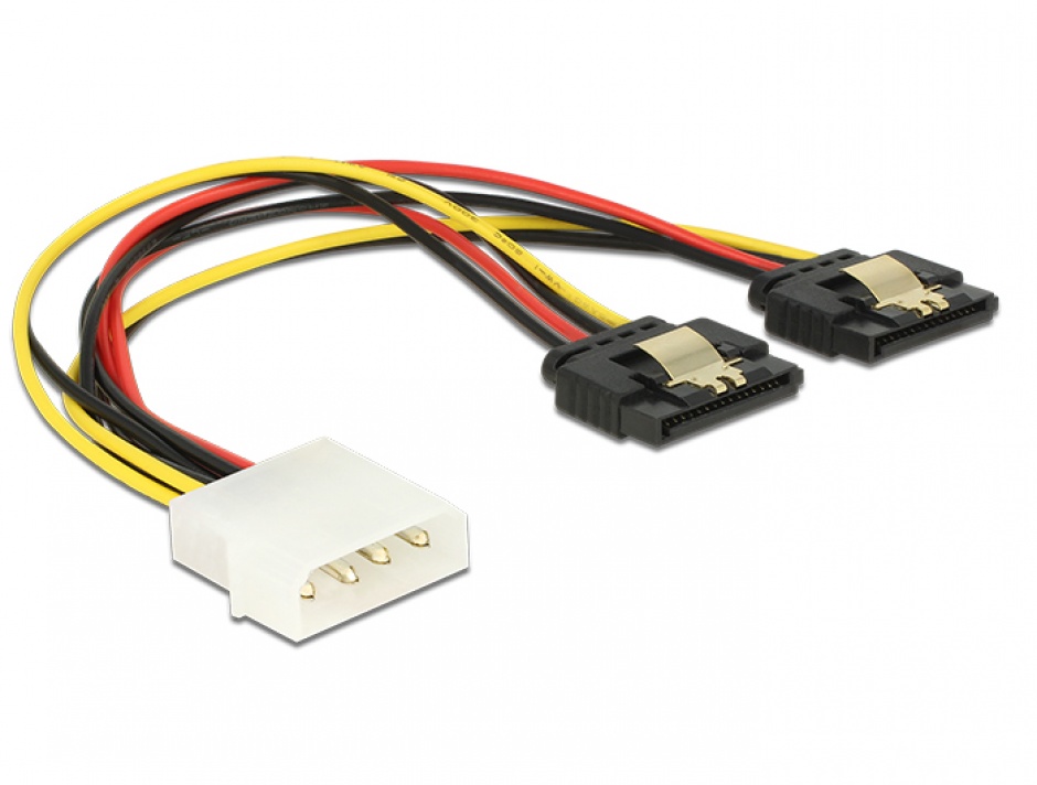 Cablu Delock Molex la 2x SATA, 20cm