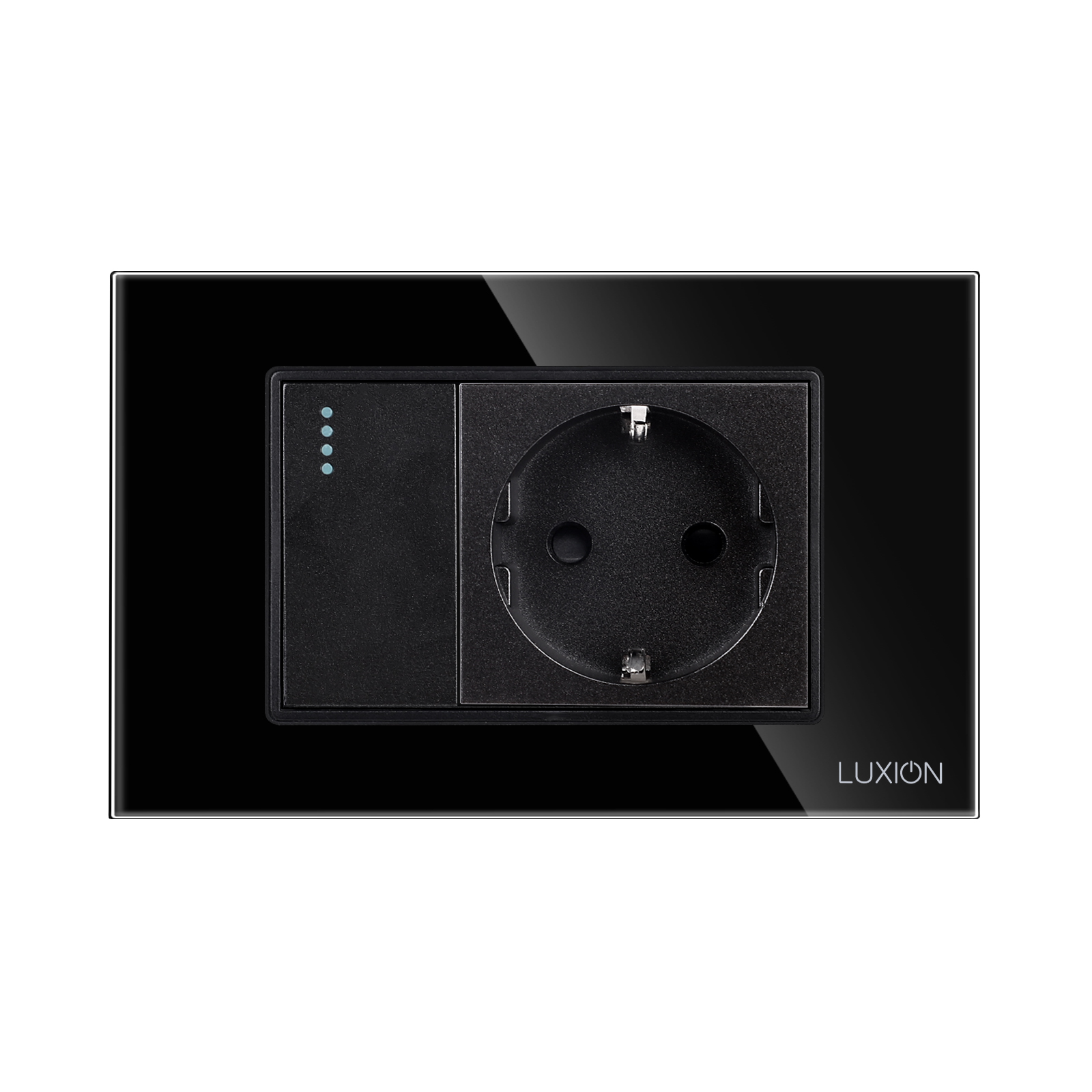 Intrerupator + Priza Sticla LUXION, IP44 - imagine 6