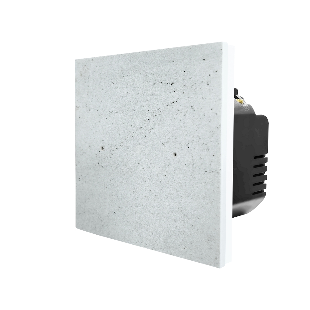 Intrerupator Touch Marmura Luxion, Dublu, Rama Metalica