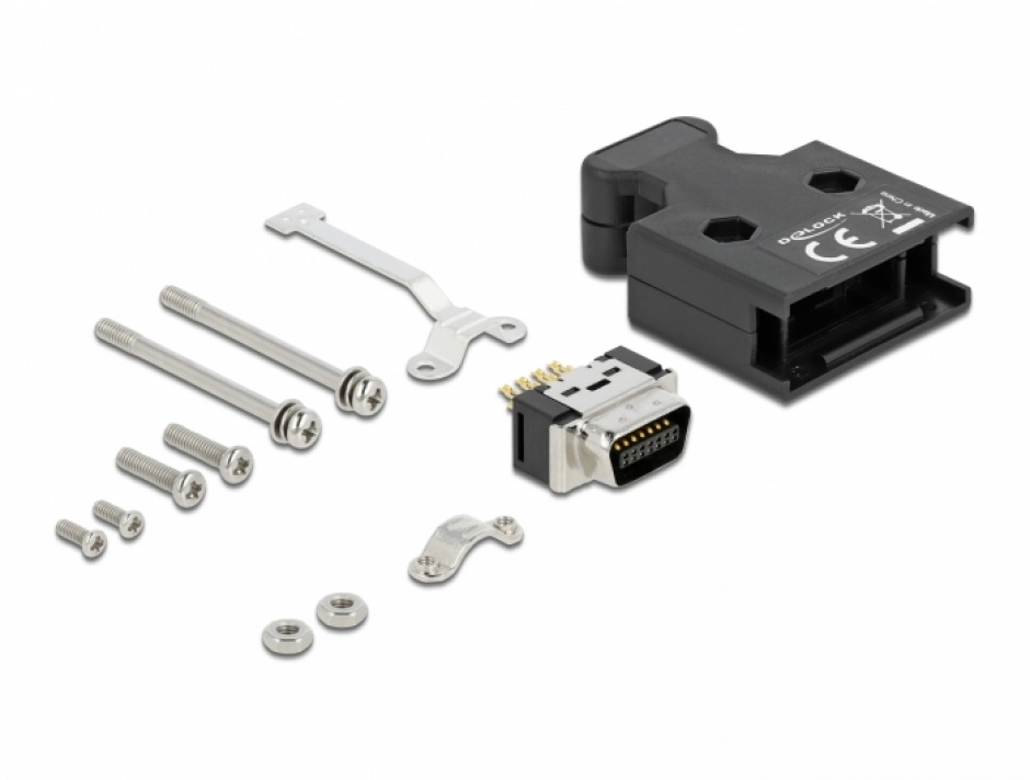 Conector MDR 14P Delock cu Carcasă