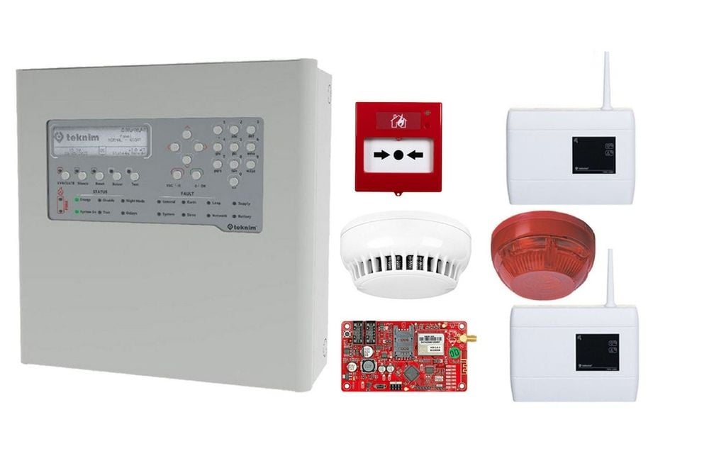 Teknim Kit Detectie Incendiu Adresabil Wireless - imagine 2