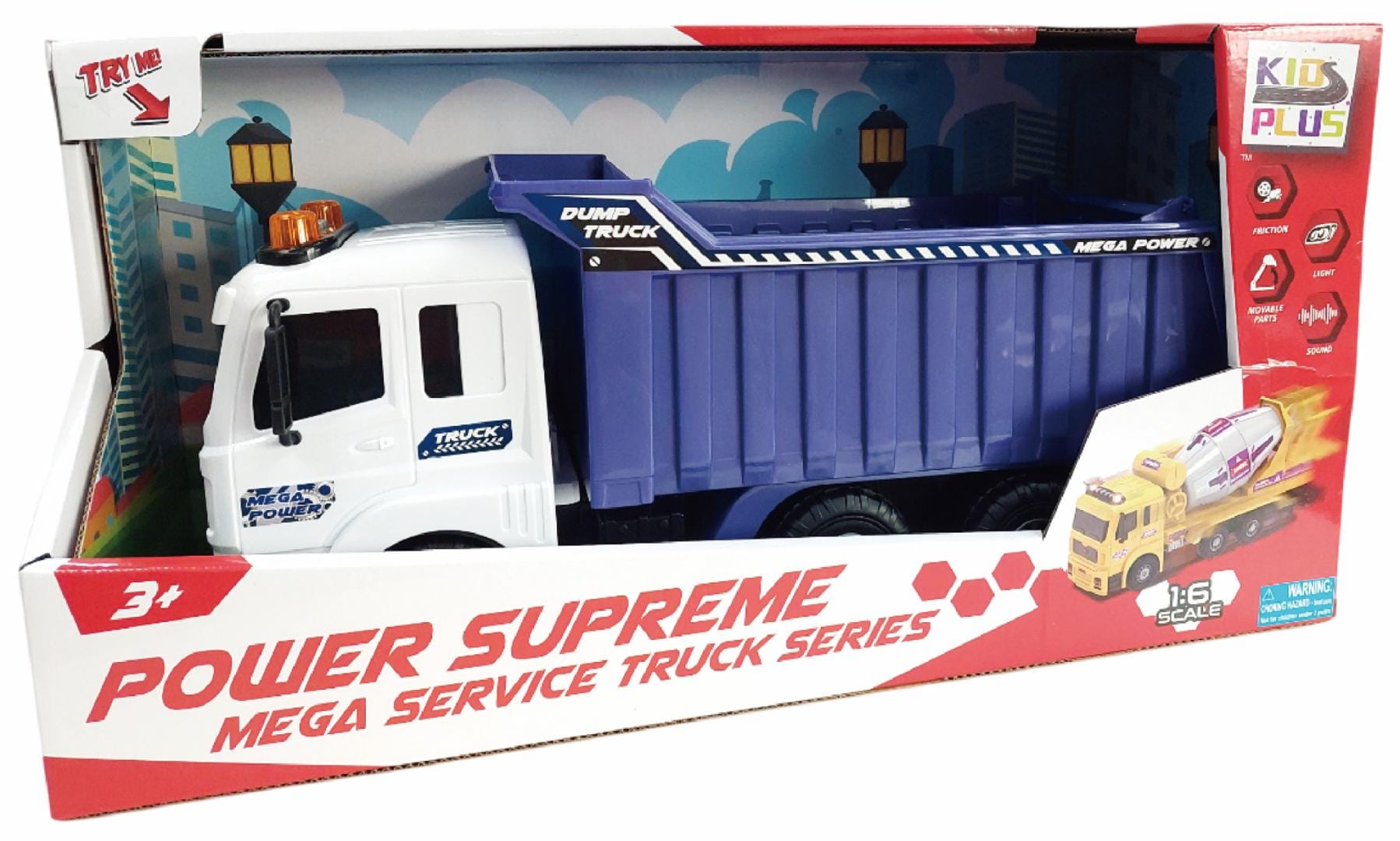 Vehicule cu Lumini si Sunet 1/6 - Basculanta si POMPIERI Cevodle - imagine 5