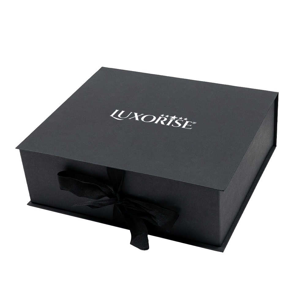 Cutie Cadou LUXORISE Manichiura, Negru Mat, Premium