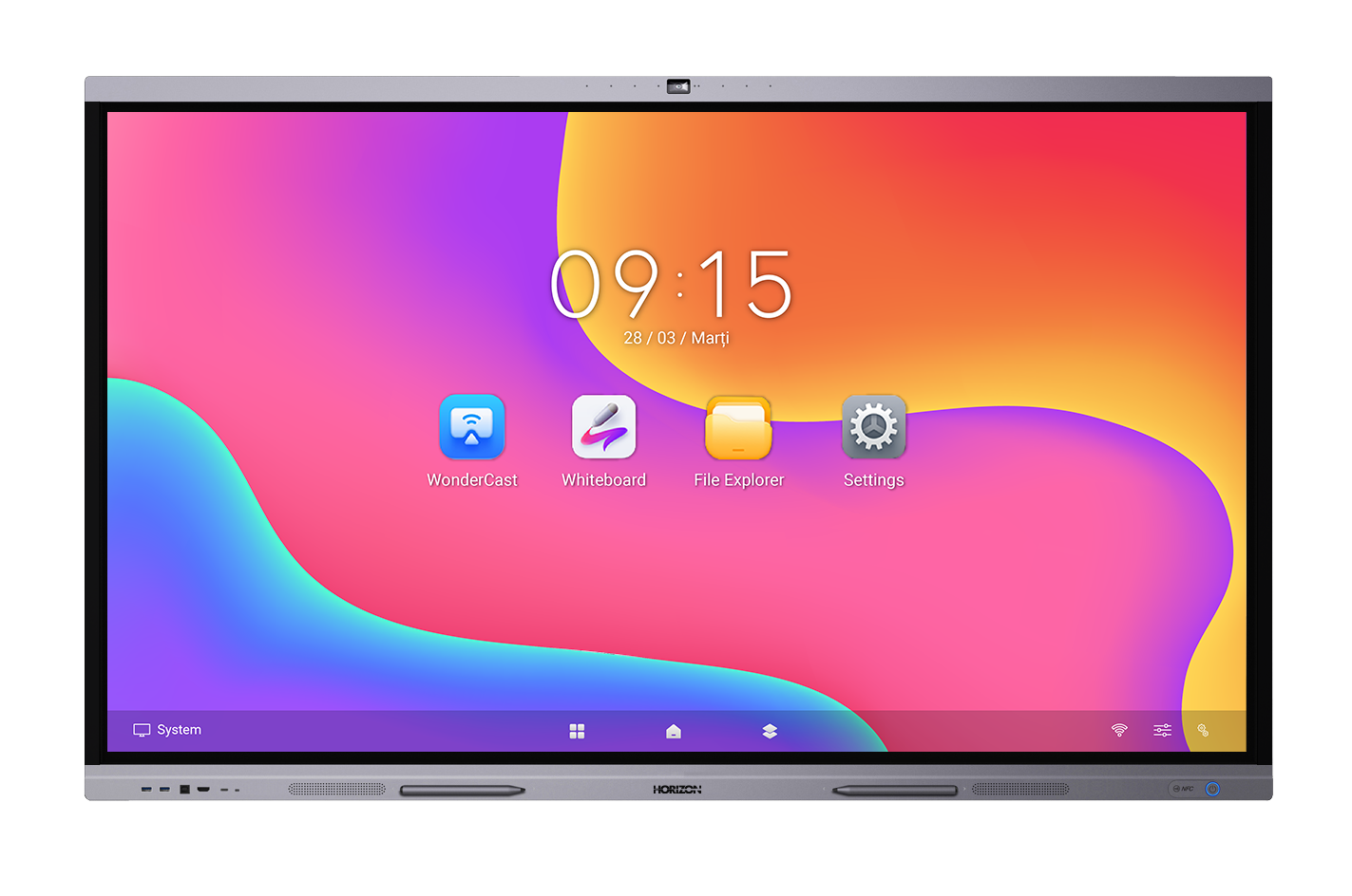 Display Interactiv HORIZON A3C 65" 4K UHD - Colaborare Premium