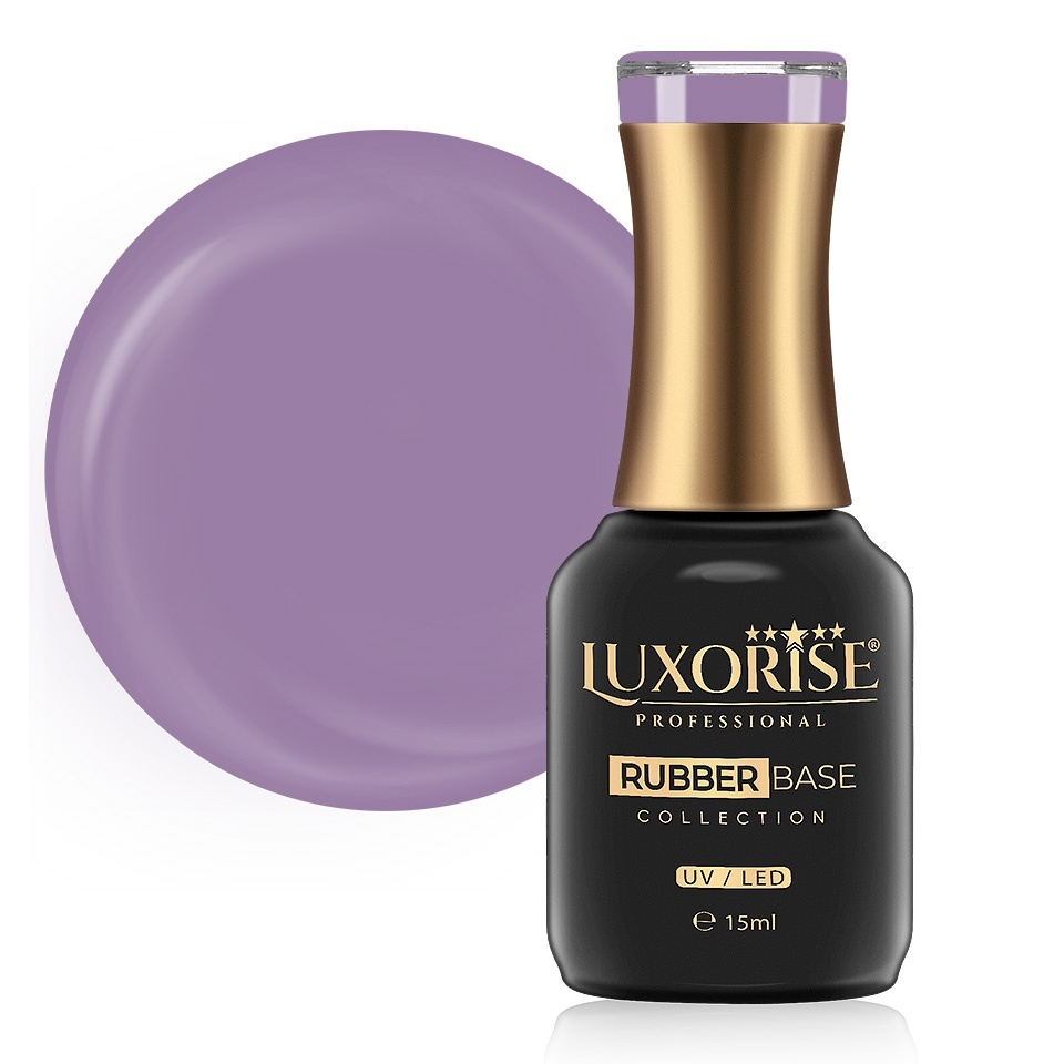 Rubber Base Luxorise Cloudy Amethyst 15ml - imagine 2