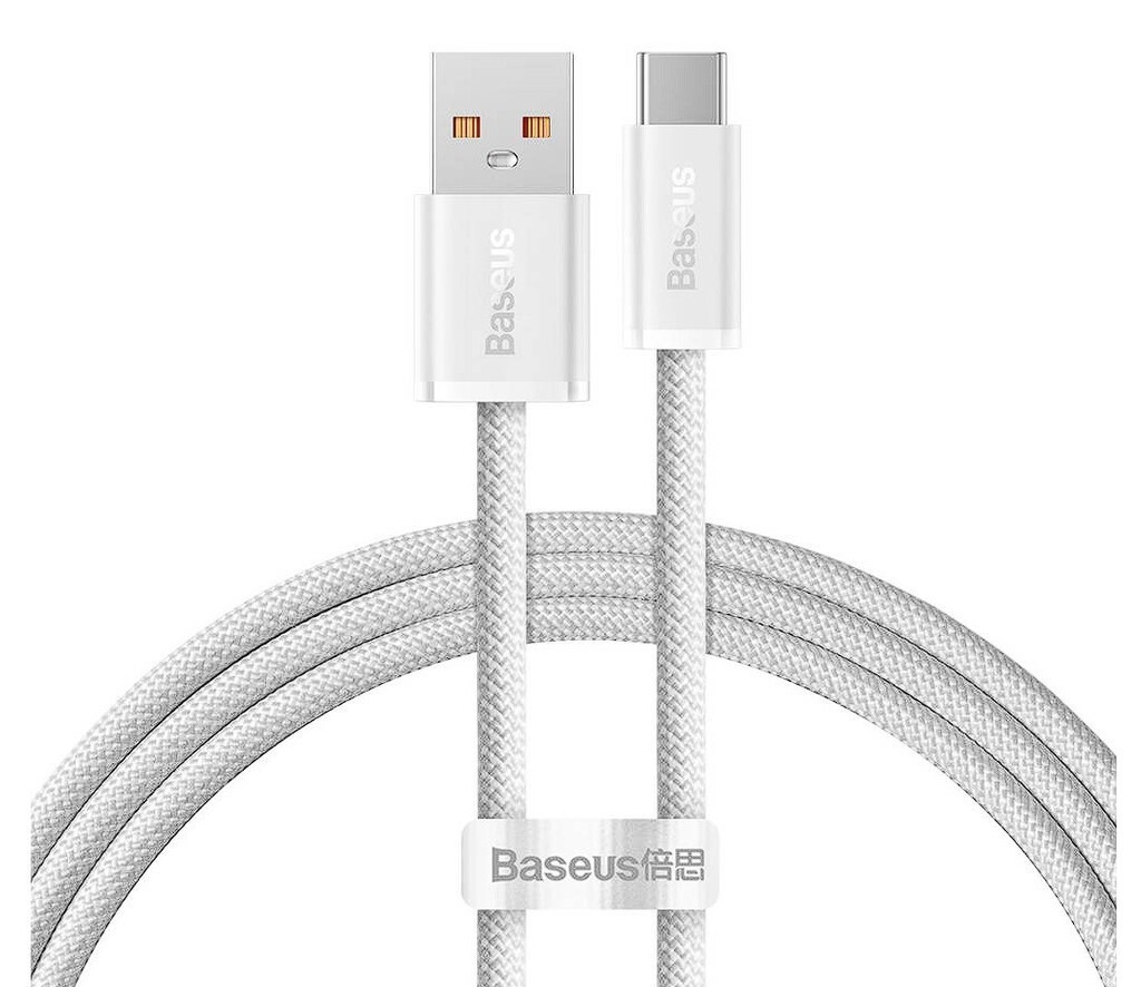 Cablu USB-C Baseus 100W 2m Alb - Încărcare Rapidă Date