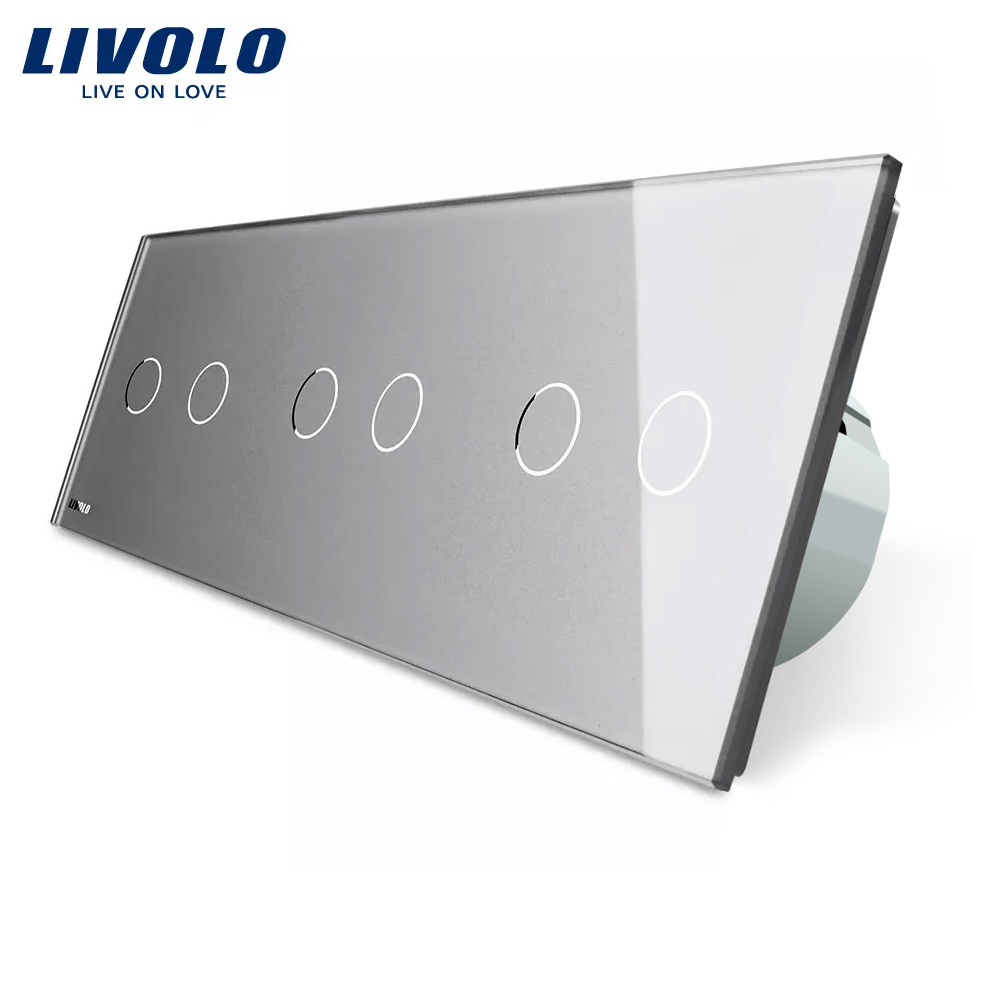 Intrerupator Touch Livolo Triplu, Sticla Crystal - imagine 17