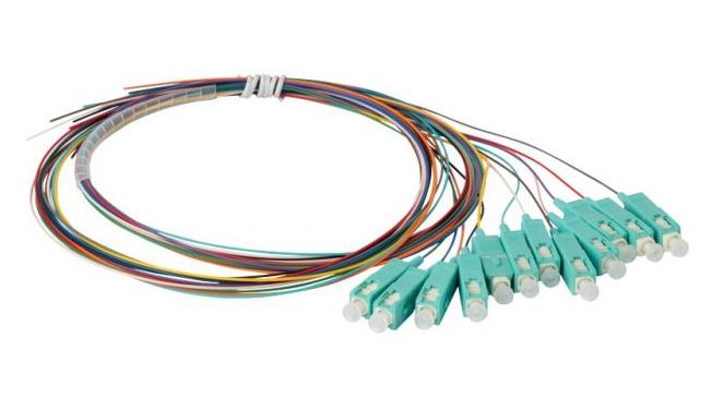 Pigtail bundle fibra optica PB-SC-OM3-1.5, set 12xSC, multimode OM3 50/125, 0,9mm, LSZH, 1,5m