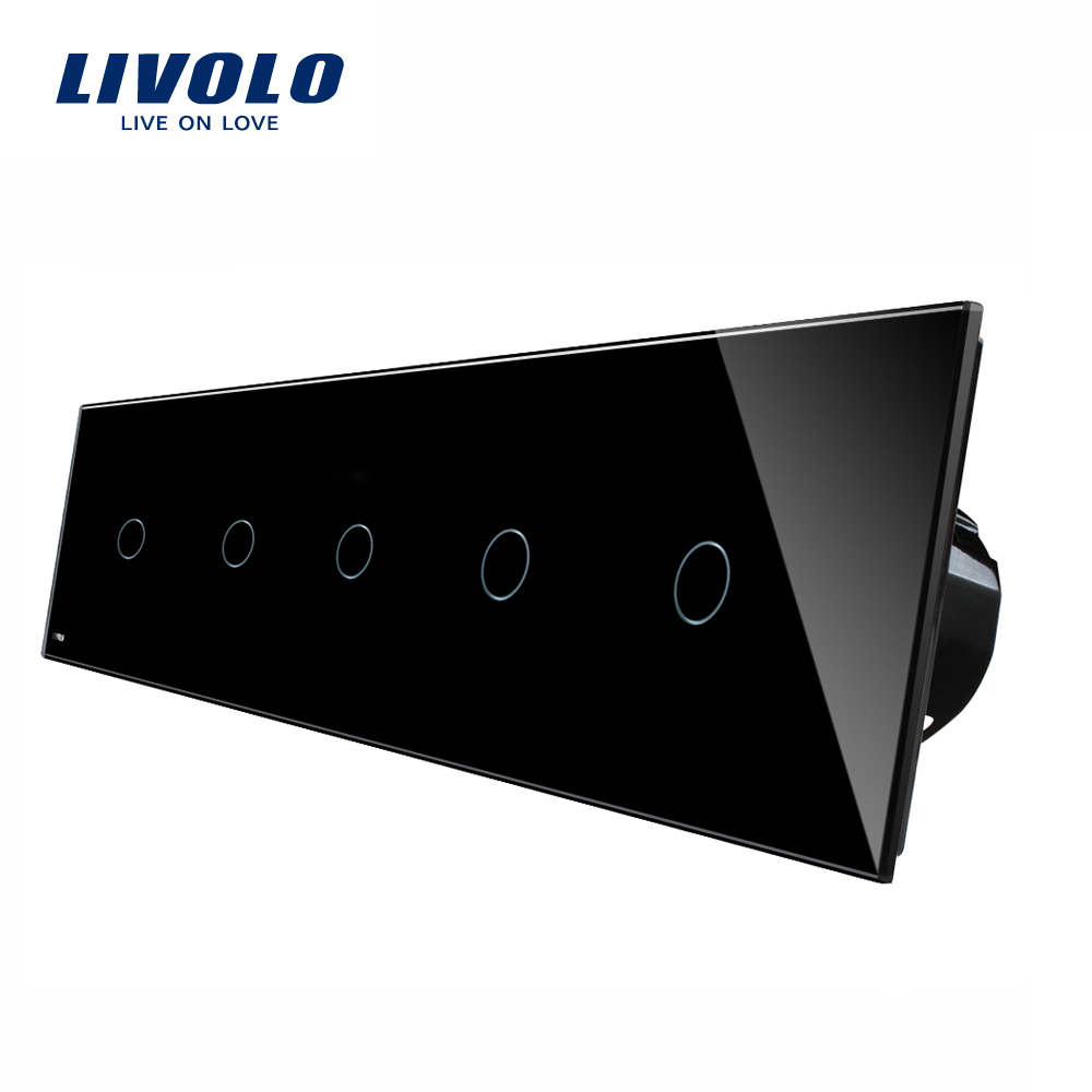 Intrerupator Touch Livolo, 5 Căi, Sticlă, LED - imagine 5