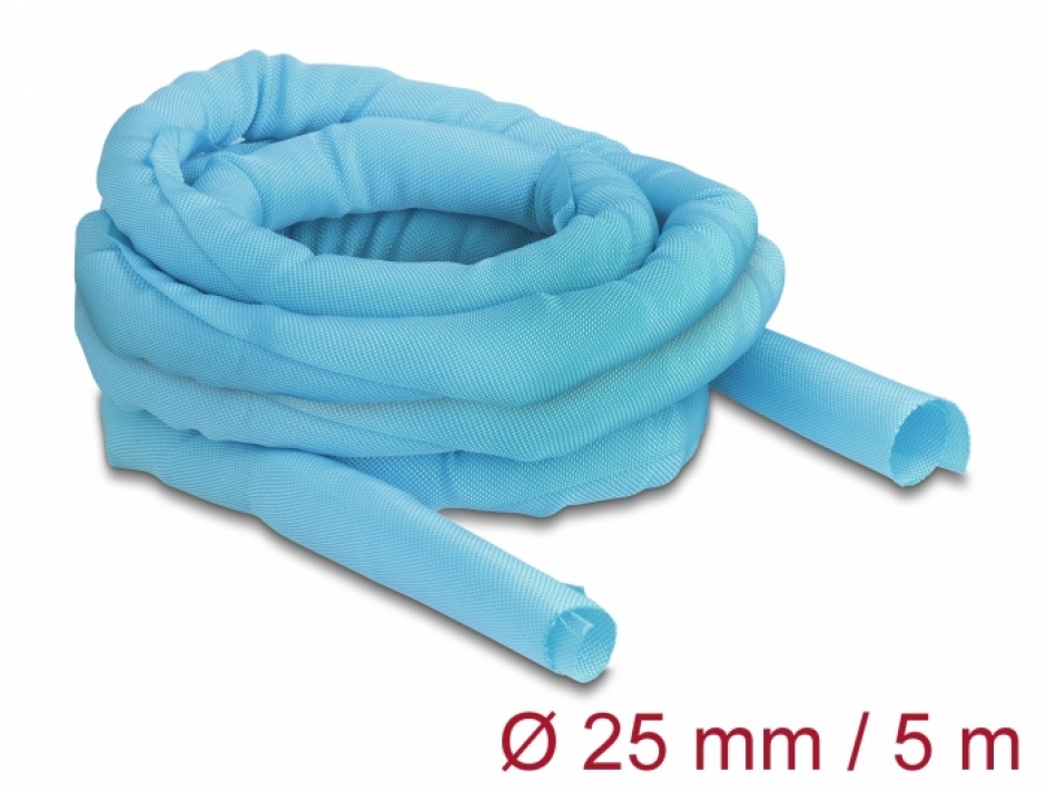 Manson Cabluri Auto-inchidere Delock 5m, Albastru