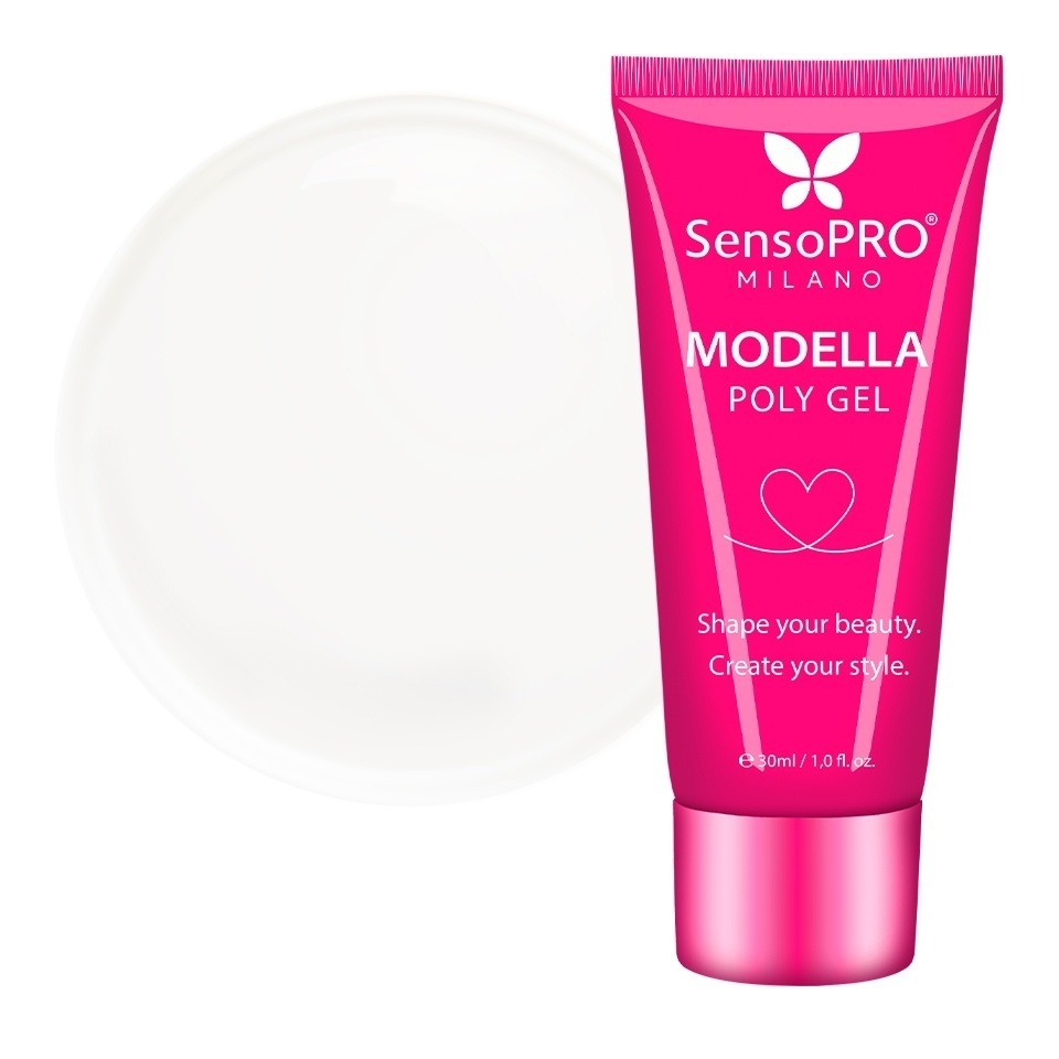Polygel MODELLA SensoPRO Milano - Glass Clear, 30ml