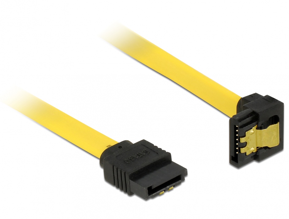 Cablu SATA III Delock 20cm cu Fixare