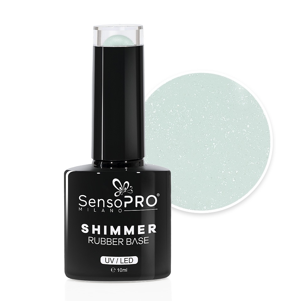 Shimmer Rubber Base SensoPRO Milano #53 Vanilla Sparkles