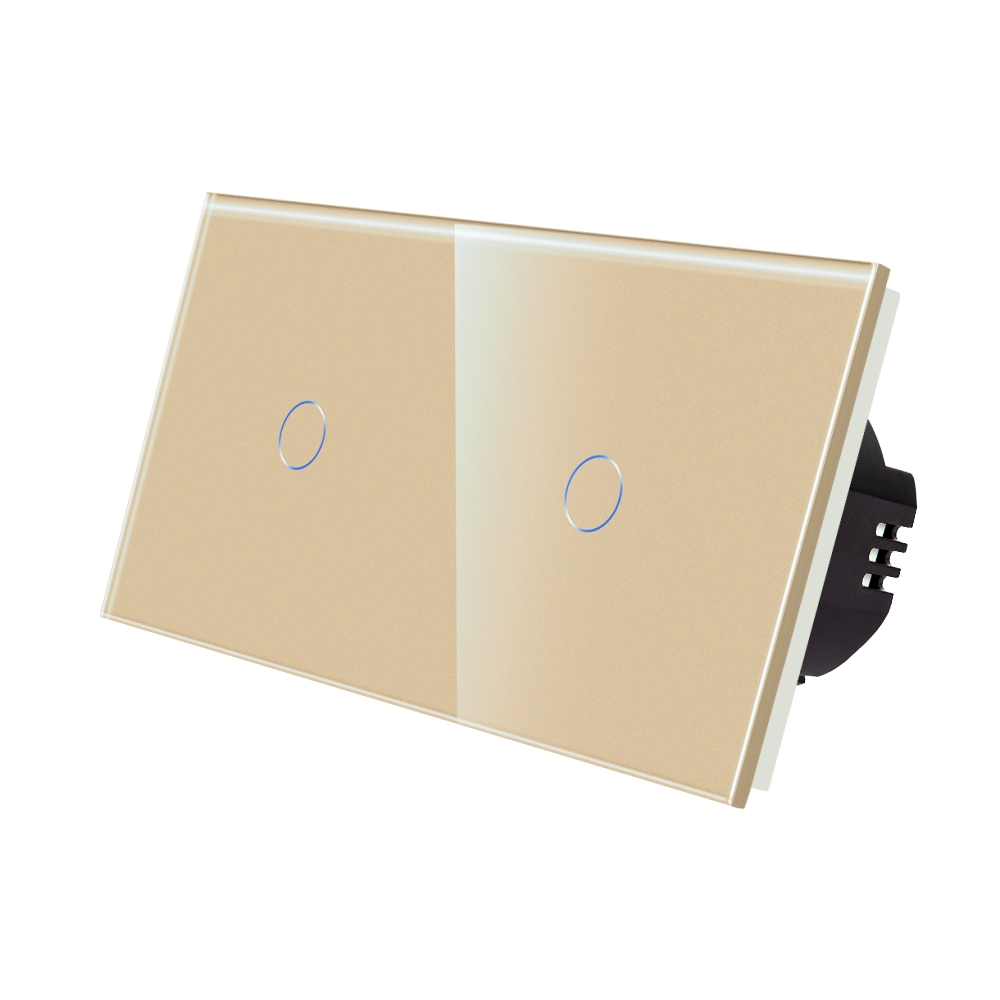 Intrerupator Touch LUXION, Dublu, Sticla, 10A - imagine 9