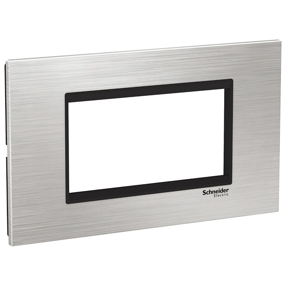 Rama Inox 4 Module Schneider Easy Styl, Argintiu