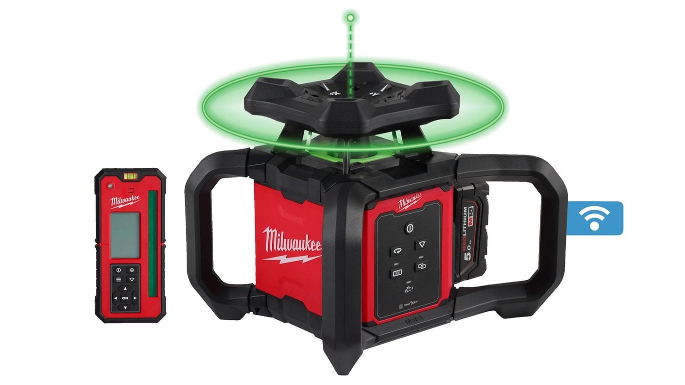 Nivela Laser Milwaukee M18 ONE-KEY, 300m, 360°