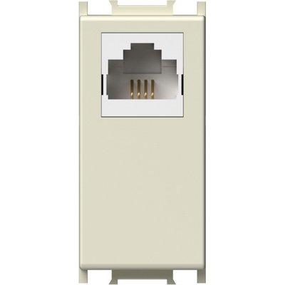 Priza TEL RJ11 Bej 1M, TEM Modul