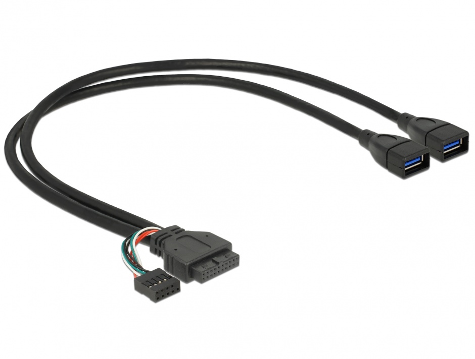 Cablu Header USB 3.0 Delock 2 Porturi