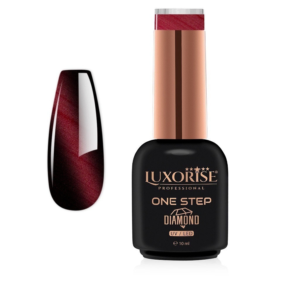 Oja Semipermanenta One Step Diamond Cat Eye LUXORISE - Cherry Wink, 10ml