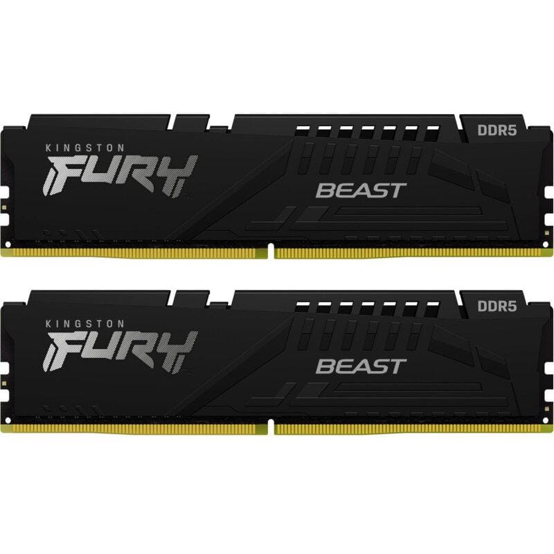 Kingston DDR5 32GB 6000MHz CL32 Dual Kit Fury Beast Black - imagine 2