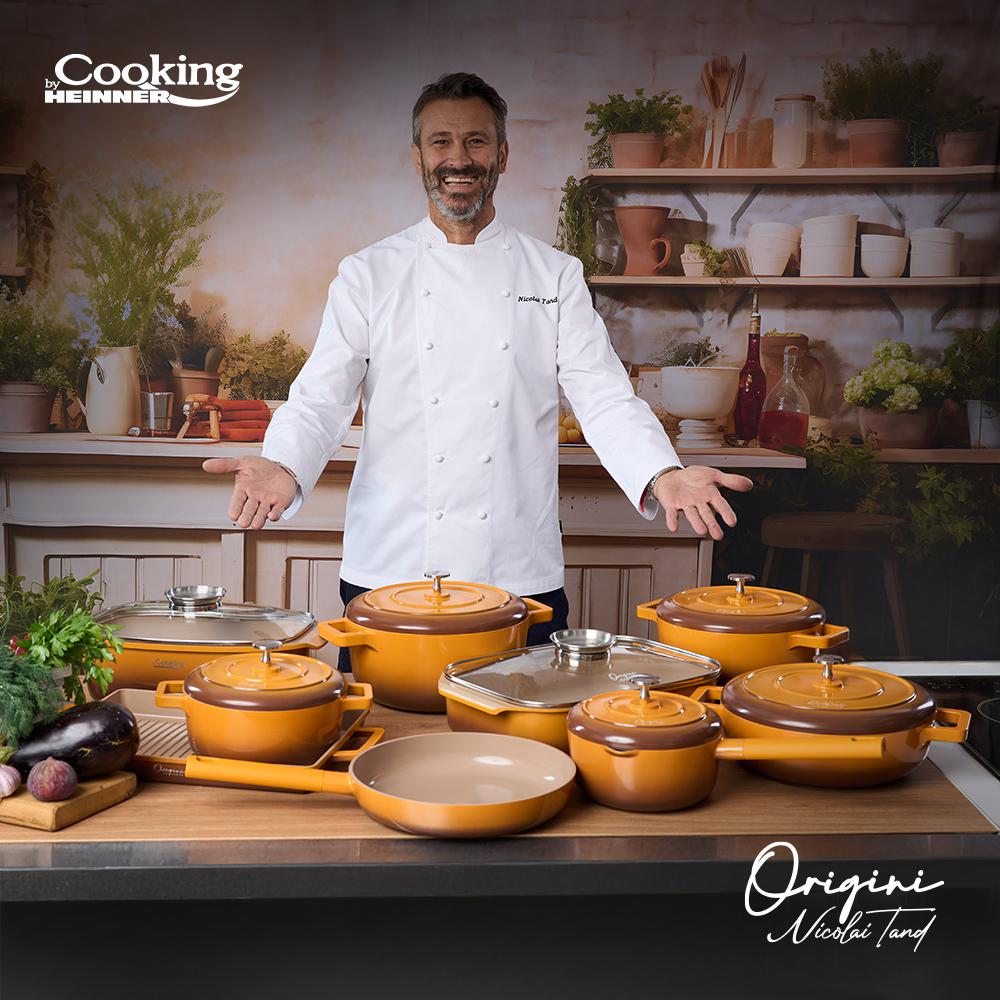 Cratiță Aluminiu Turnat 26cm 3.4L cu Capac - Heinner Nicolai - imagine 8