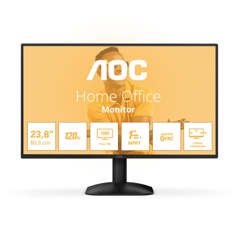 Monitor LED AOC 23.8" 24B31H Full HD - Performanță Superioară - imagine 2